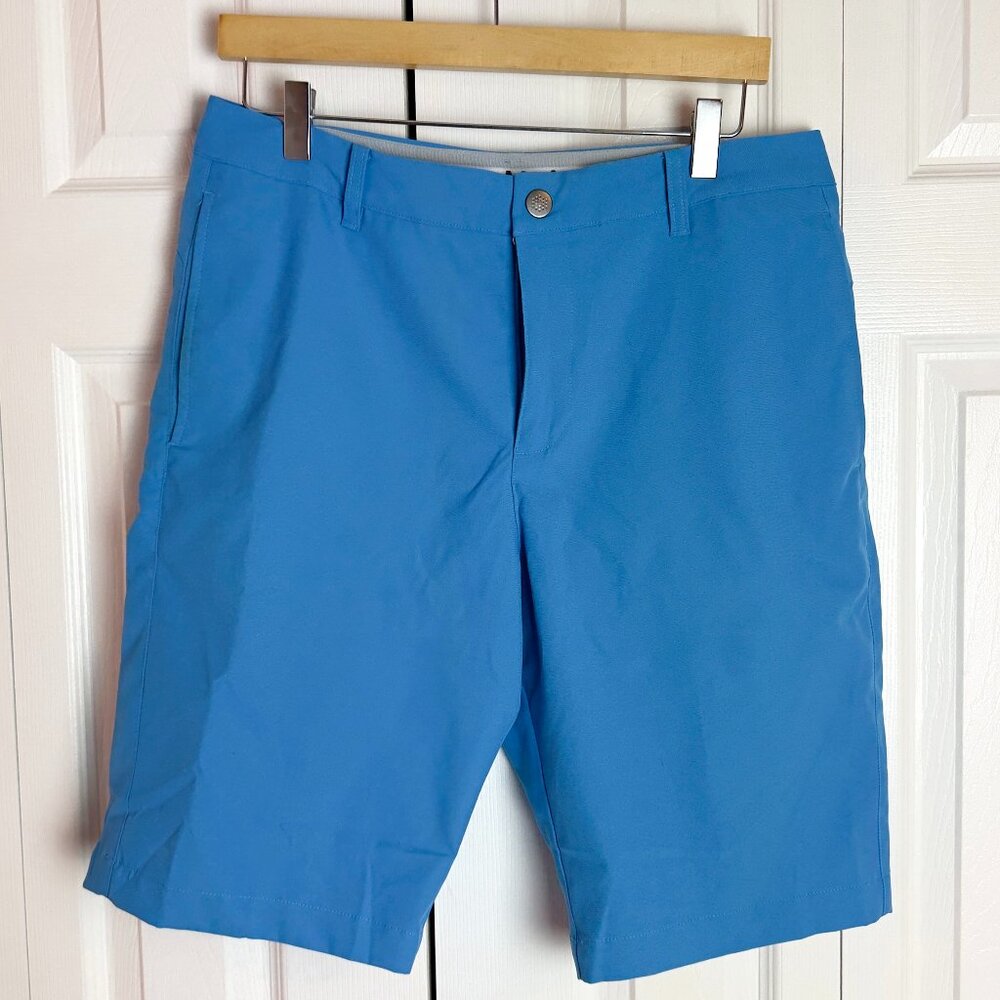 Puma Dry Cell Performance Mens Size 32 Aqua Blue Golf Shorts